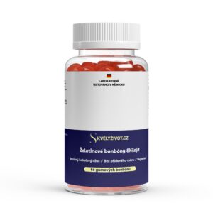 Šilajit gumové bonbony 1000 mg + vitamín C, B6 a B12 – 60 ks