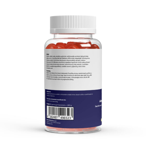 Ašvaganda + Vitamin B6 – 60 gumových bonbonů - Obrázek 3