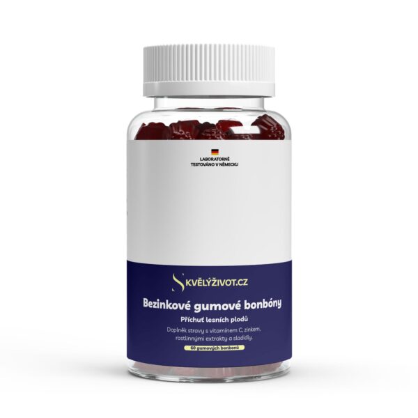 Lesní plody + Vitamín C + Bezinka bonbóny - 60 bonbónů