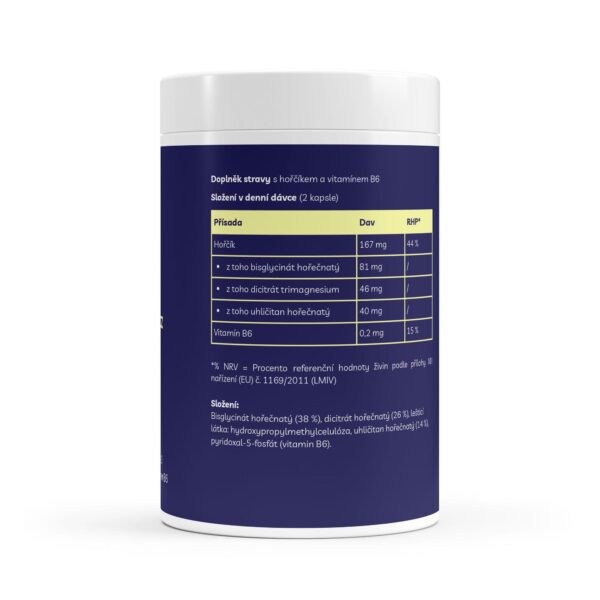 Magnesium Komplex + Vitamín B6 - 90 Kapslí - Obrázek 3