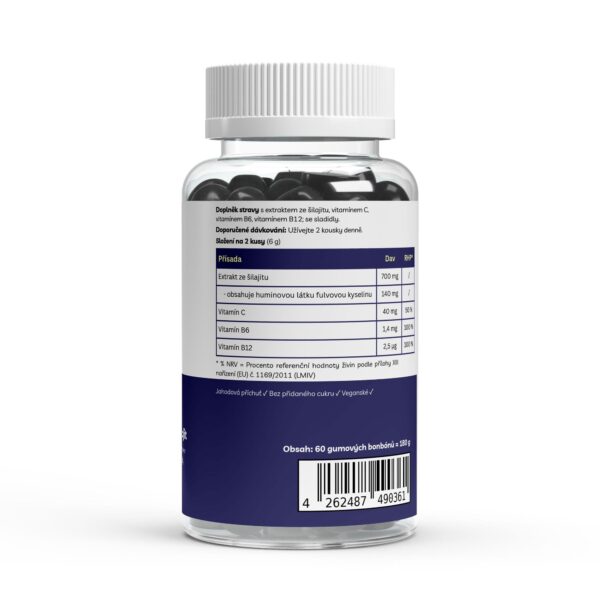 Želatinové bonbóny + Vitamín C,B6, B12 - 60 bonbónů - Image 2