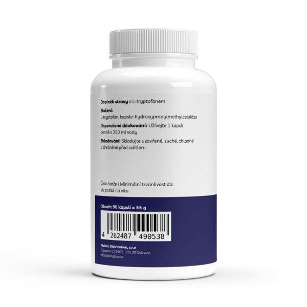 L-Tryptophan - 90 Kapslí - Image 3